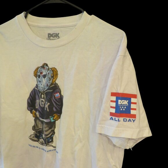 🤍DGK Dirty Ghetto Kids Jason Polo Bear Short Sleeve Skate T-Shirt🤍 - Picture 3 of 5